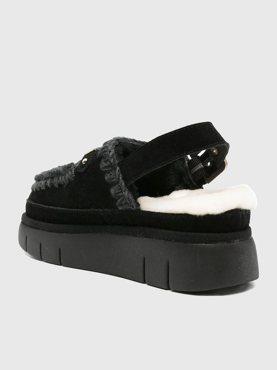 Bounce Strap Closed Women's Slippers Black