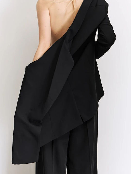 BSB Women's Double Breasted Blazer Black