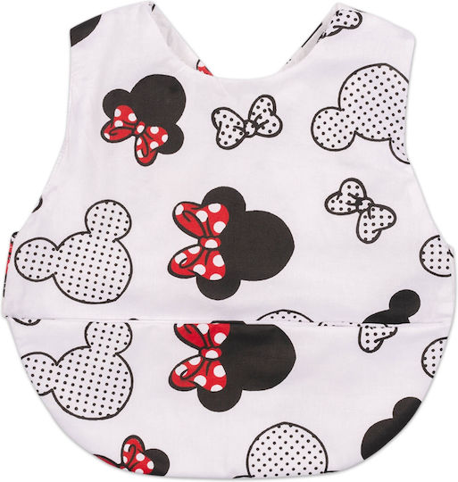 Kidizi Impermeabila Bavetă din 100% Bumbac cu Buzunar Minnie Stars pentru 36 m+ 2buc