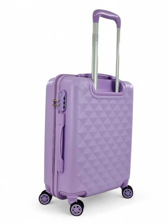 Kids Cabin Hard Suitcase Lilac with 4 Wheels Height 55cm