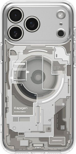 Spigen Ultra Hybrid MagSafe Umschlag Rückseite Silikon Zero One Titanium (iPhone 17 Pro)
