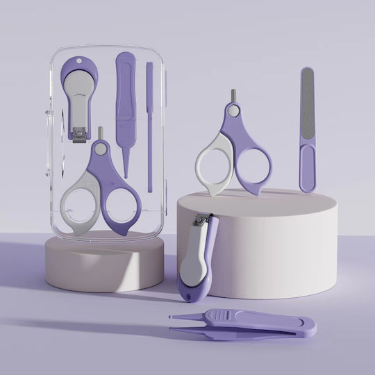 Kidizi Baby Nail Care Set Purple 4pcs