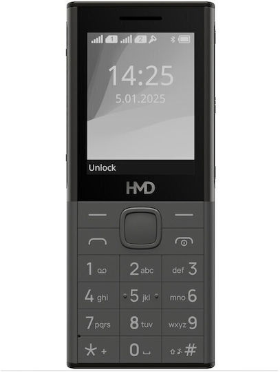 HMD 150 Music Dual SIM Κινητό με Κουμπιά (Ελληνικό Μενού) Μαύρο