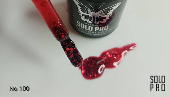 Solo Pro Ημιμόνιμο Βερνίκι Νυχιών 100 με Glitter 12ml