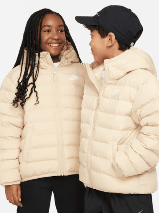Kinderjacken & Winterjacken Sport Kinder Mäntel & Jacken Lang Beidseitig mit Futter Beige
