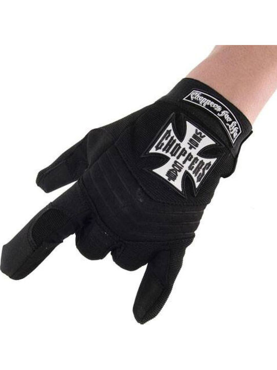 West Coast Choppers Men's Motorcycle Gloves All Seasons Black