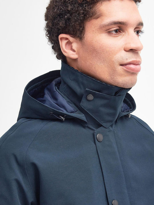 Ashby Μπουφάν Puffer Αδιάβροχο Classic Navy