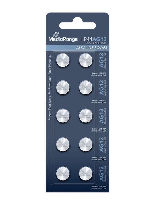 MediaRange Premium Алкални Батерии За часовници LR44 10бр
