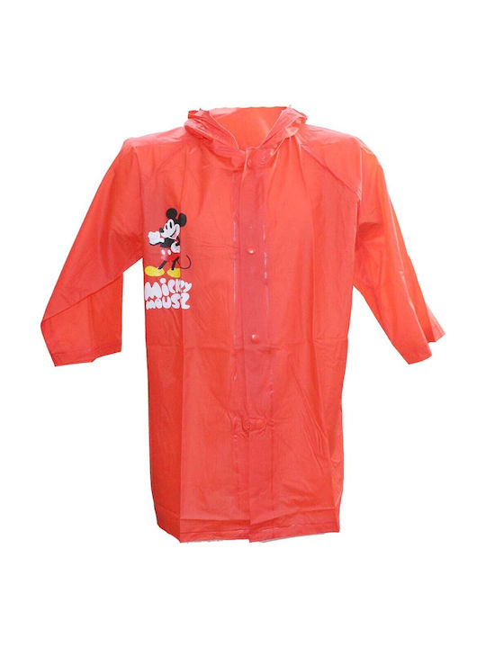 Wasserdicht Kinder Freizeitjacke Kurz mit Kapuze Rot Mickey Mouse