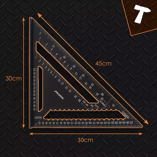 Bigstren Carpenters Aluminum Angle Ruler