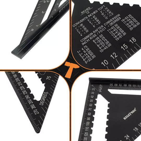 Bigstren Carpenters Aluminum Angle Ruler