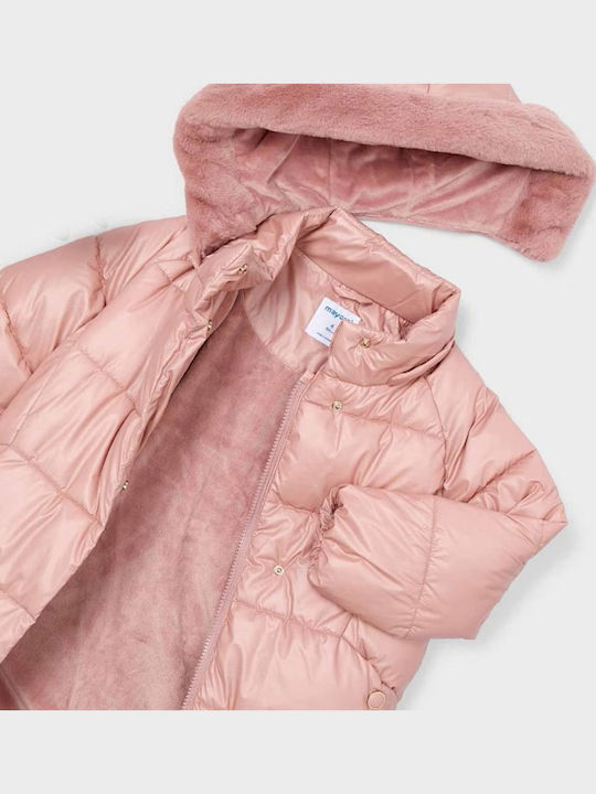 Kids' Casual Jacket Long with Hood Salmon