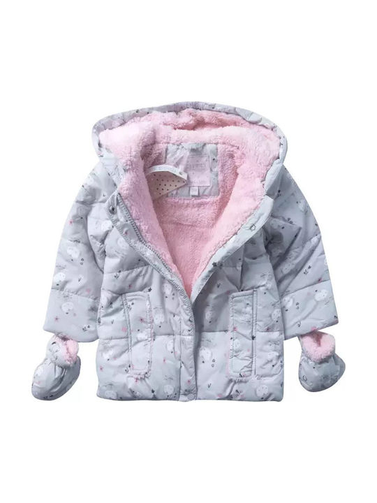 Kids' Casual Jacket Short with Hood Gray