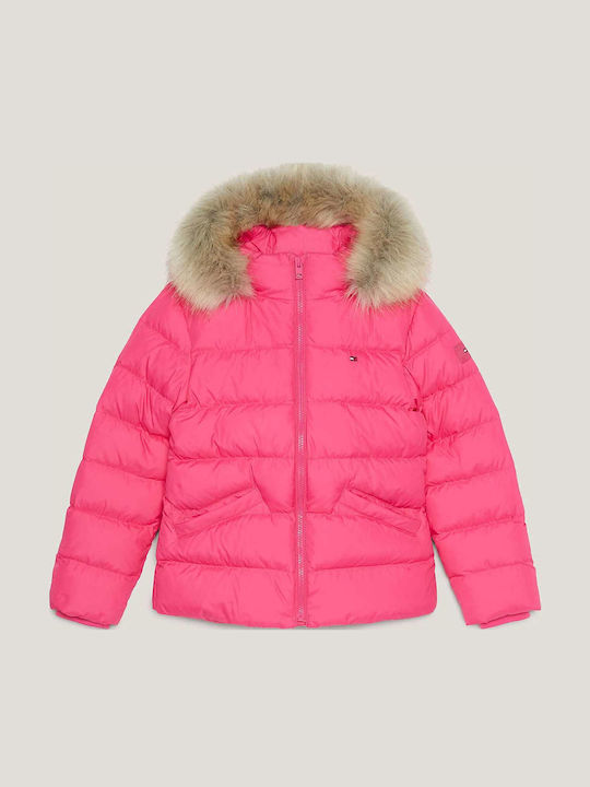 Kids' Casual Jacket Fuchsia Essential