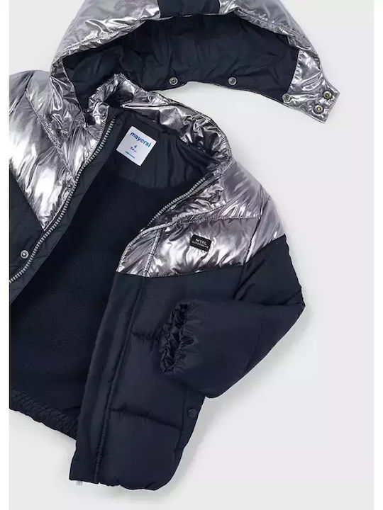 Παιδικό Casual Μπουφάν με Κουκούλα Navy Μπλε