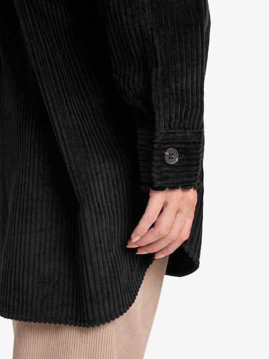 Winter Ocean Femeie Negru Overshirt