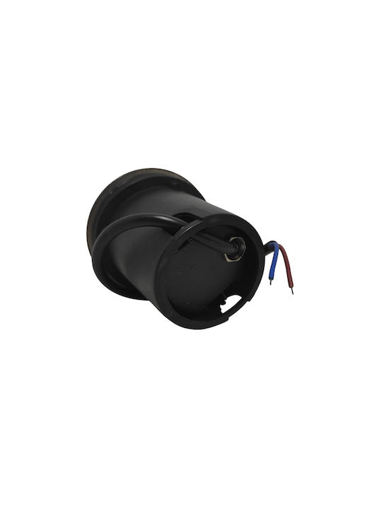 Außenstehlampe Spot Boden LED 3W mit Natürliches Weiß Licht IP65 Schwarz