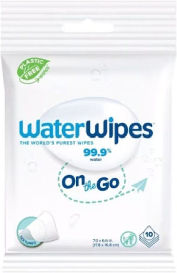 WaterWipes Υποαλλεργικά Μωρομάντηλα με 99.9% Νερό, χωρίς Άρωμα, Οινόπνευμα & Parabens 10τμχ