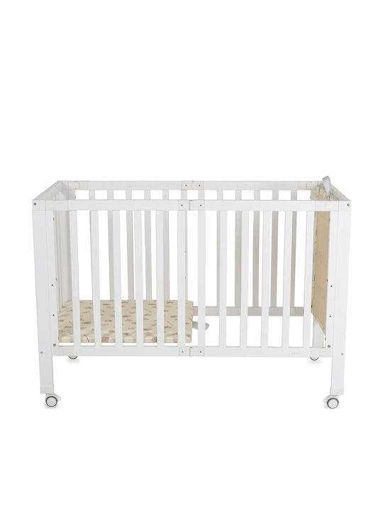 Cangaroo Бебешка Люлка Бяла с Матрак 60x120см