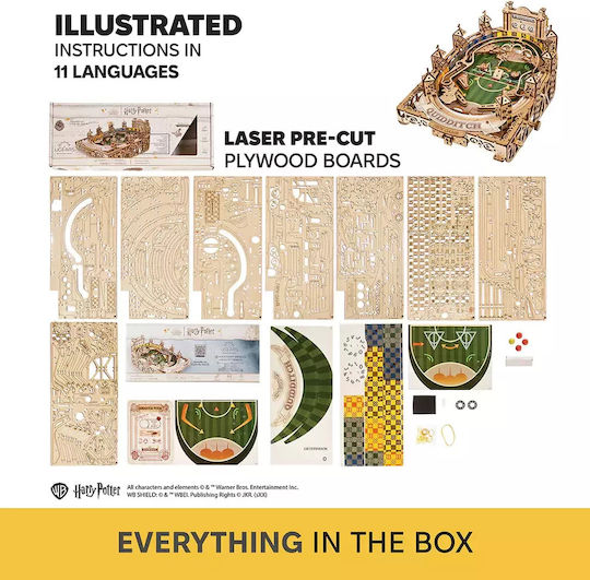 Ugears Holz-Bauspielzeug Harry Potter Quidditch Flipper