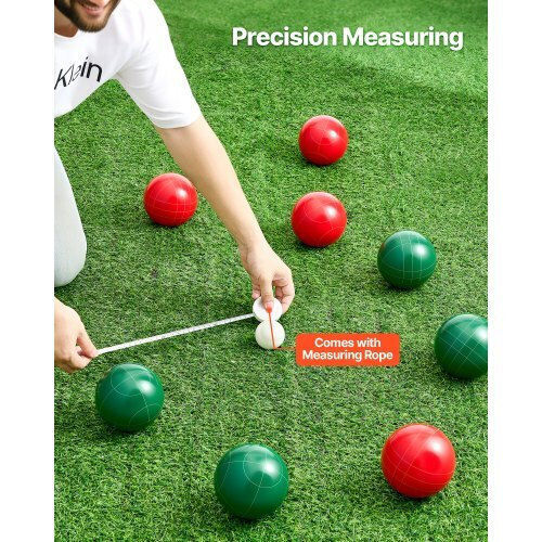 Vevor Bocce Ball Set Bocce Ball Game Set 107 Mm 8 Resin Balls 2 Colors Beach