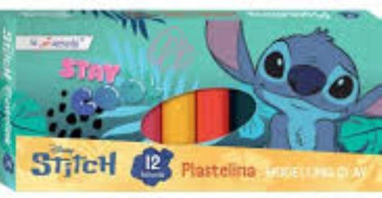 Plastilină 12 Culori Stitch Majewski