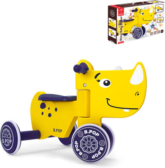 Zita Toys Baby Push Walker Animal Ride On for 18+ Months Yellow