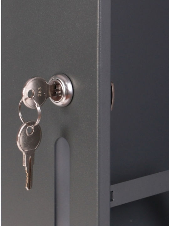 Wiltoc Außenbereich Briefkasten Metallisch in Silber Farbe 43.5cm