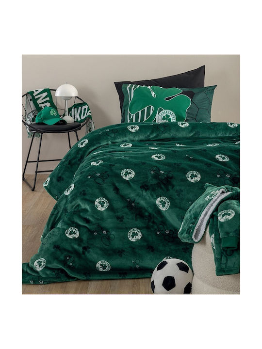 Palamaiki Blanket Fleece Panathinaikos Bl 220x160cm