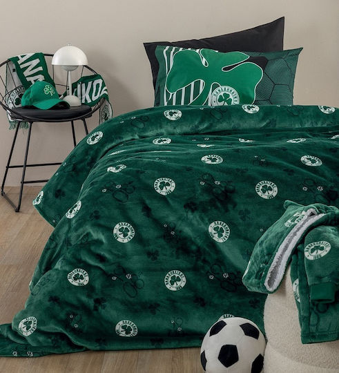 Palamaiki Blanket Fleece Panathinaikos Bl 220x160cm