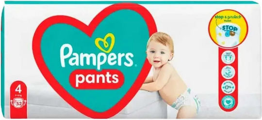 Pampers Scutece chiloțel Jumbo Pack Nr. 4 pentru 9-14kg 52buc