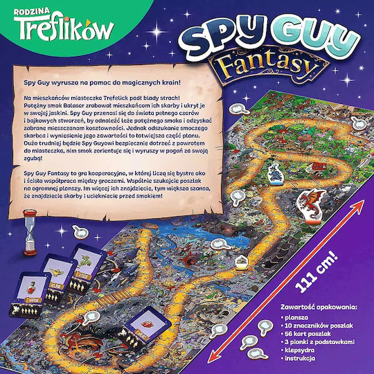 Board Game Spy Guy Fantasy for 1-4 Players 5+ Years Old (PL) Trefl