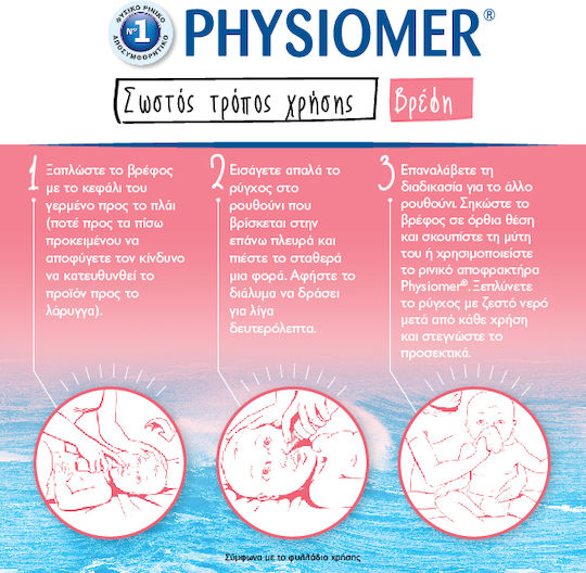Physiomer Baby Comfort Ρινικό Σπρέι με Θαλασσινό Νερό για Βρέφη και Παιδιά 115ml