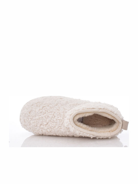 Women's Ankle Boots Platform & Fur White