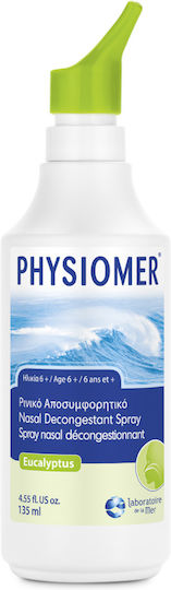 Physiomer Hypertonic Eucalyptus από 6 Ετών Ρινικό Σπρέι με Θαλασσινό Νερό για Όλη την Οικογένεια 135ml