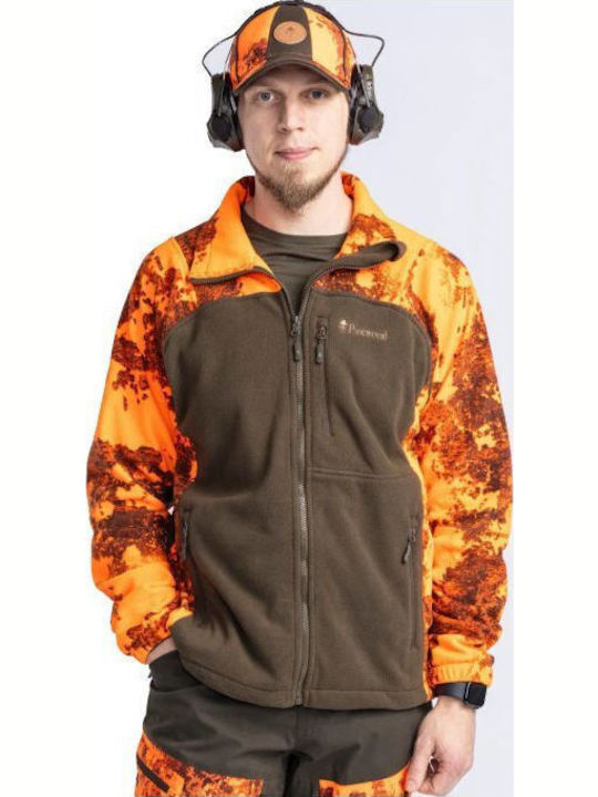 Pinewood Oviken Hunting Cardigan Fleece Orange