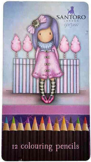 Santoro Gorjuss Colored Pencil Set Sugar Plum Metallic Package of 1 packages