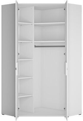 Doppeltür Ecke Versori 111 101x101x193cm Light Grey, White
