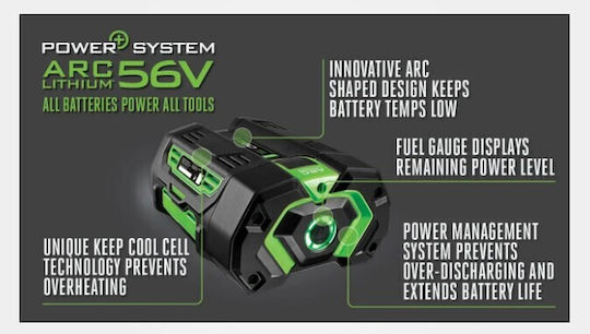 Ego Power Plus Tool Battery with Capacity 5Ah