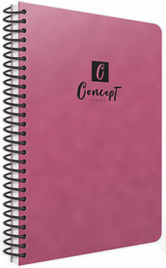 Uni Pap Spiral Notebook Ruled B5 2 Subjects 1pcs (Μiscellaneous Designs/Colors)