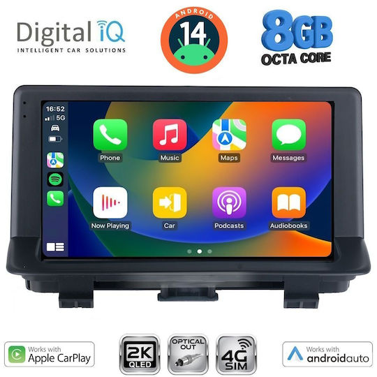 Digital IQ Ηχοσύστημα Αυτοκινήτου για Audi Q3 2012-2018 (Bluetooth/USB/AUX/WiFi/GPS/Apple-Carplay/Android-Auto) με Οθόνη Αφής 9"