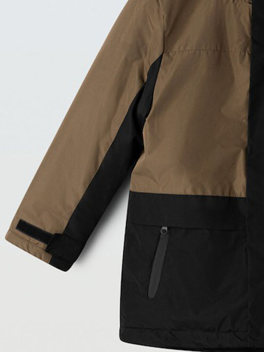 Kids' Parka with Lining & Hood Cigar - Black