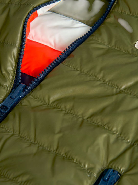 Kids' Casual Jacket Double Sided with Hood Dark Blue