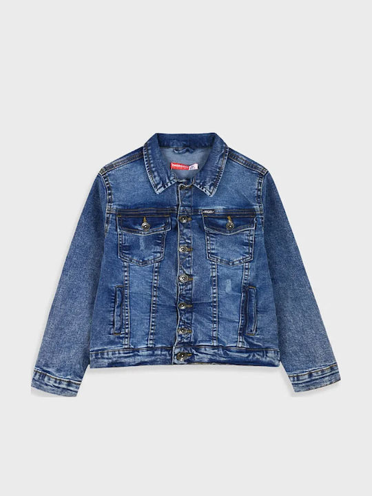 Kids' Denim Jacket Short Blue