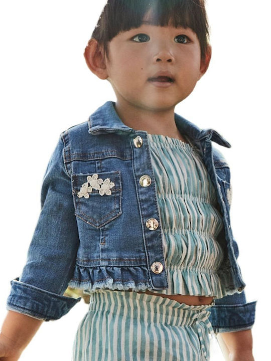 Kinder Jeansjacke Kurz Denim