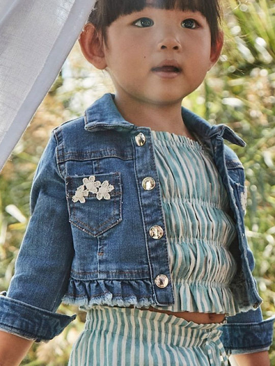 Kinder Jeansjacke Kurz Denim