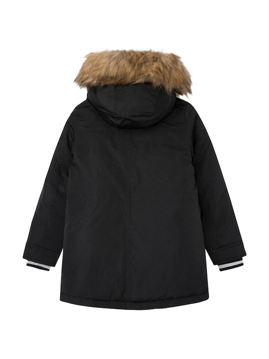 Aspen Kinderjacken & Winterjacken Parka Lang mit Kapuze Schwarz