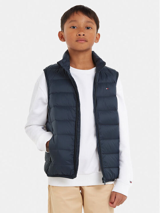 Kids' Quilted Jacket Short Navy Blue Essential Light Down