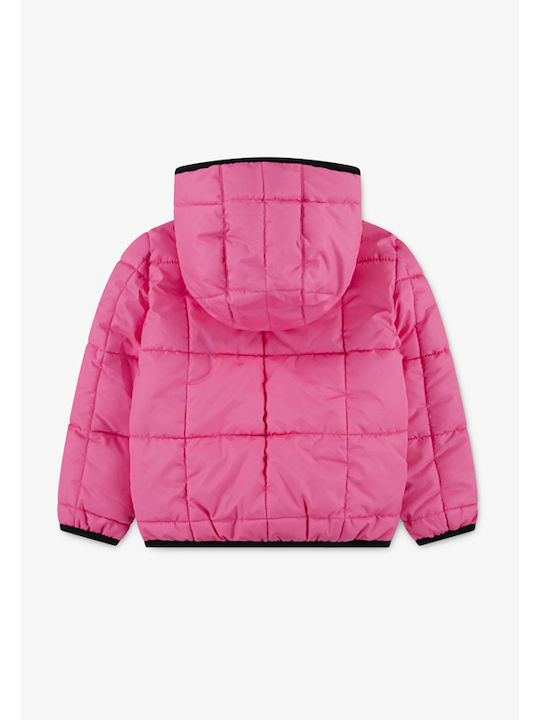 Kids' Sports Jacket with Hood Fuchsia