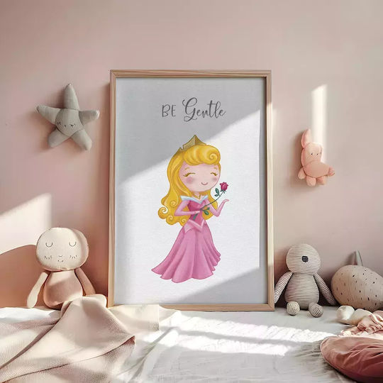 Kids Framed Wall Painting Princess 30x40cm